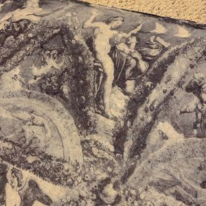 Renaissance print Airy Hugo Boss Scarf